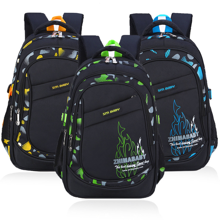 Canvas Backpack Casual - 어린이를위한 방수 경량 학교 배낭 6-12
