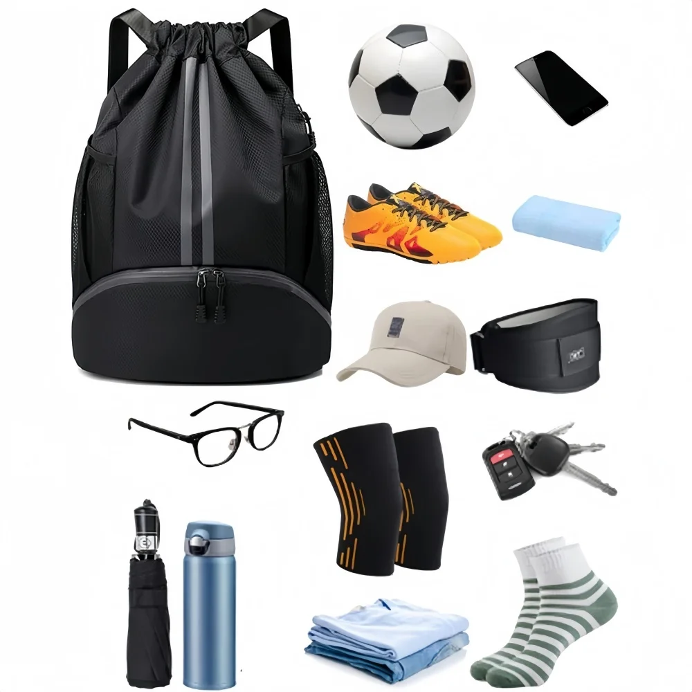 드로스트링 스포츠 백팩, 신발 수납공간과 습식 건식 분 - Drawstring Gym Bag 리뷰 및 가격