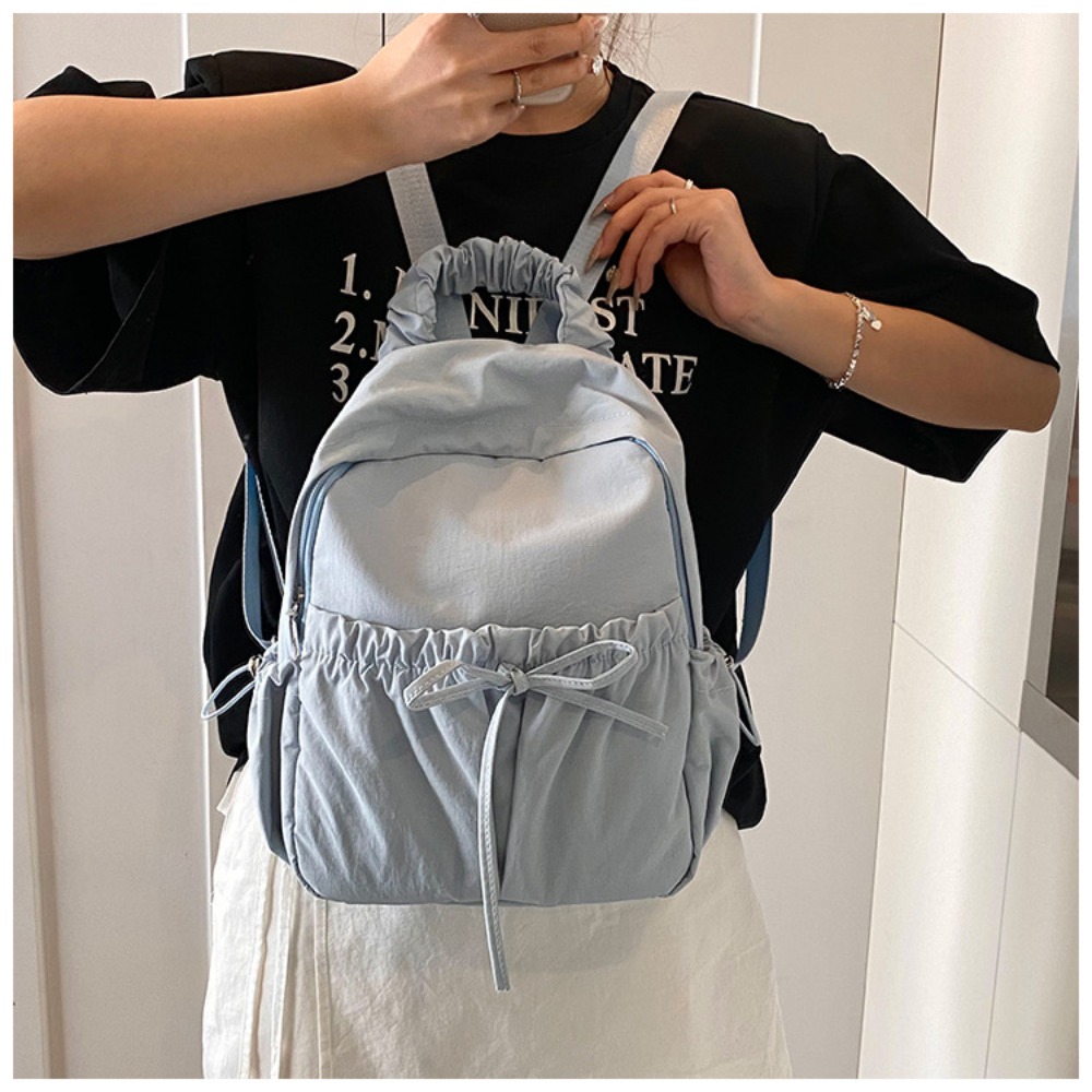 일본식 여성용 백팩, 리본이 달린 가볍고 패셔너블한 학 - Canvas Backpack Casual 리뷰 및 가격
