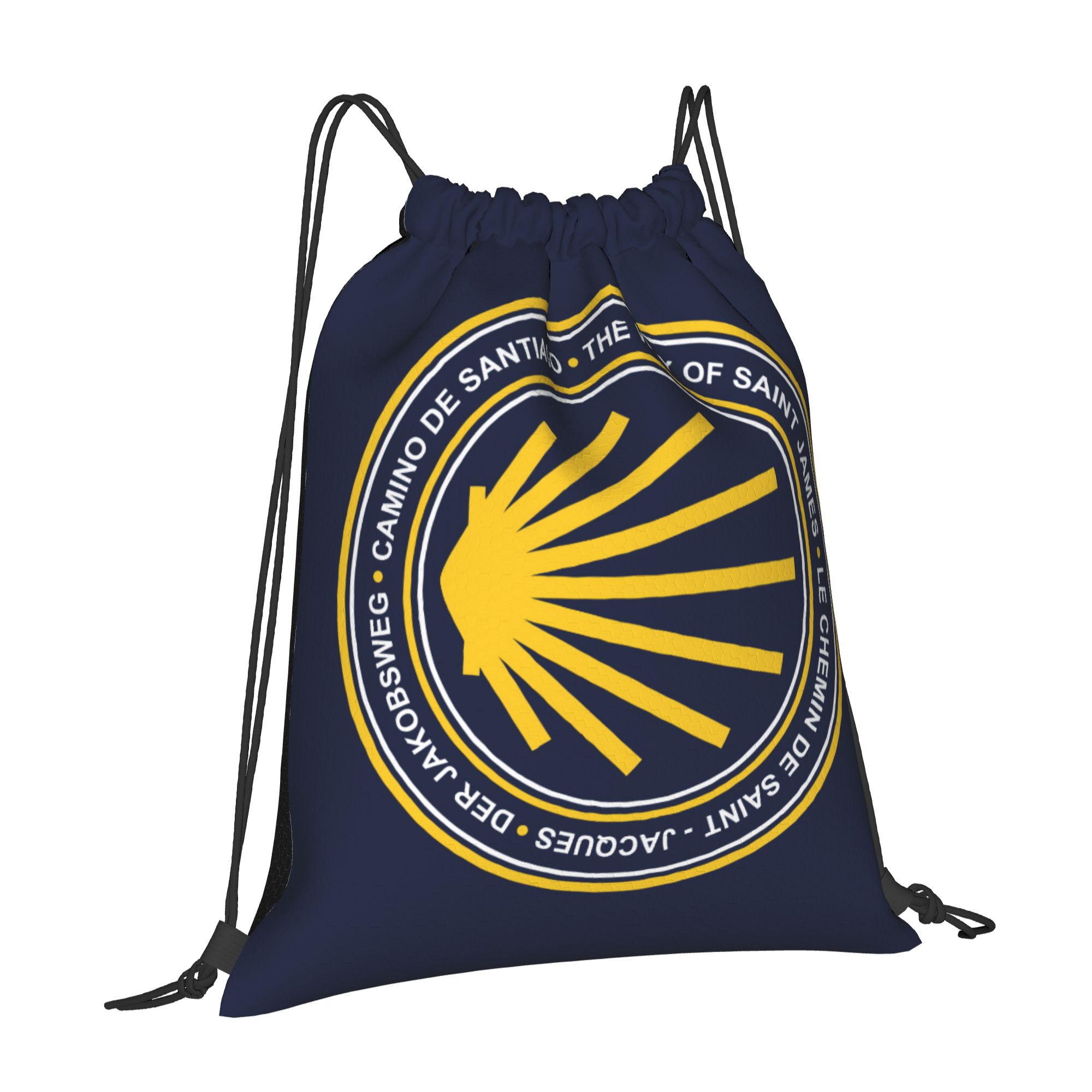 맞춤형 카미노 데 산티아고 네이비 쉴드 드로스트링 백팩 - Drawstring Gym Bag 리뷰 및 가격