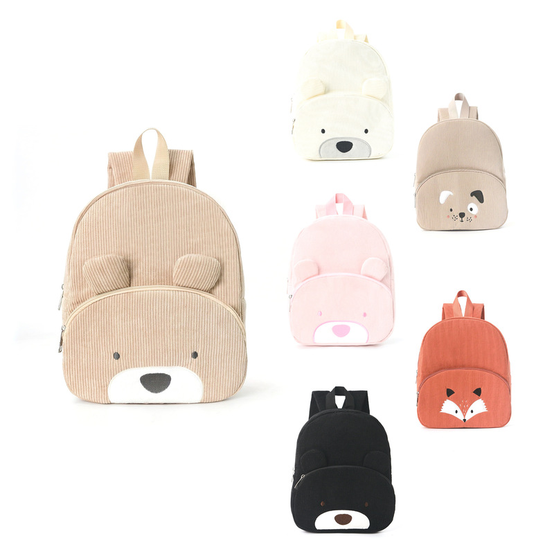 귀여운 곰돌이 코듀로이 초등학생 가방, 패셔너블한 캐주 - Canvas Backpack Casual 리뷰 및 가격