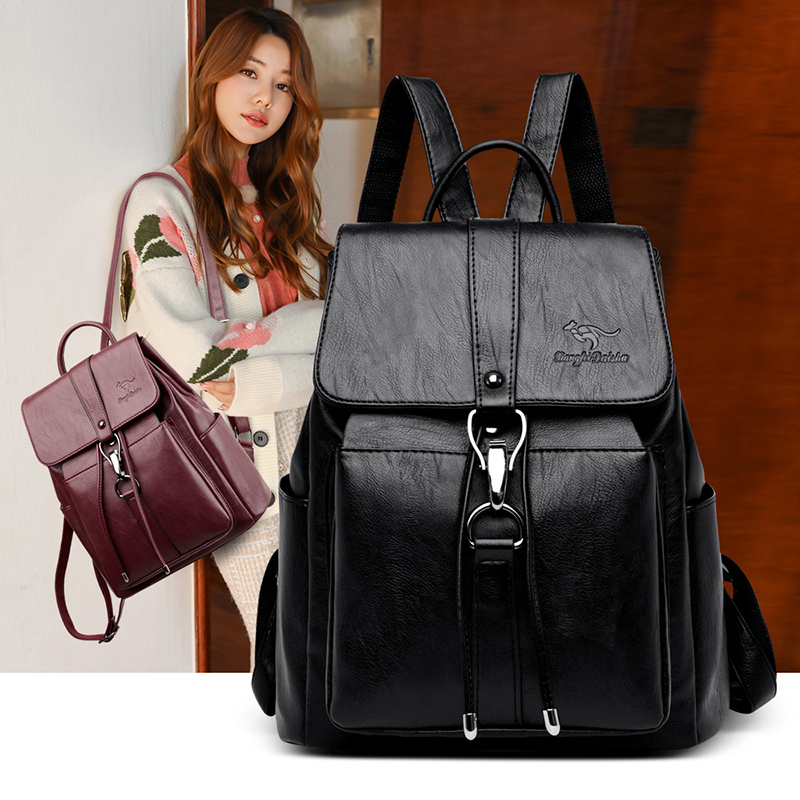 여성용 도난 방지 숄더백, 유명 브랜드 가죽 백팩, 대 - Fashion Backpack Women 리뷰 및 가격
