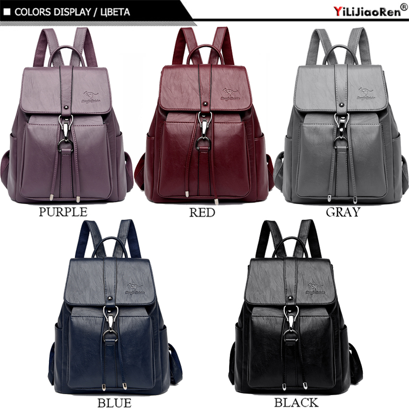 여성용 도난 방지 숄더백, 유명 브랜드 가죽 백팩, 대 - Fashion Backpack Women 리뷰 및 가격