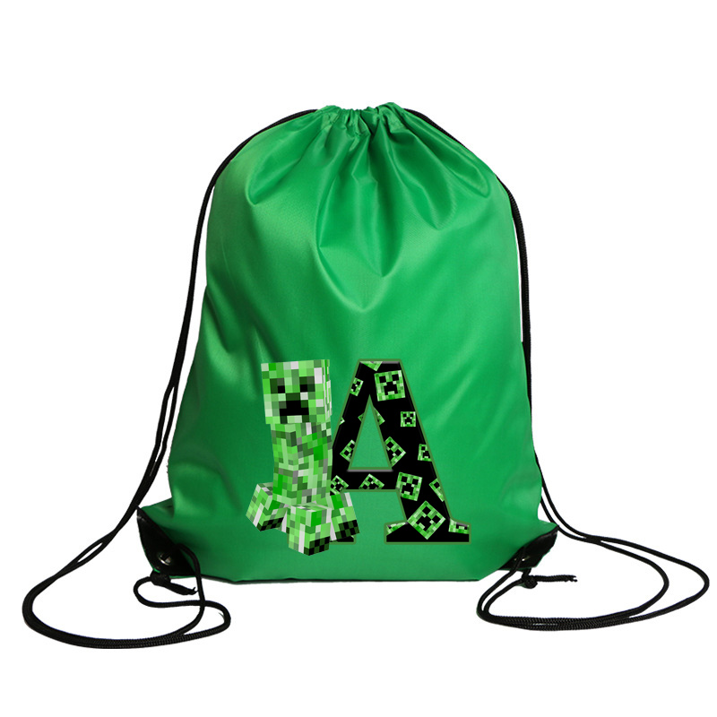 만화 마인크래프트 폴리에스테르 드로스트링 백팩 애니메이 - Drawstring Gym Bag 리뷰 및 가격
