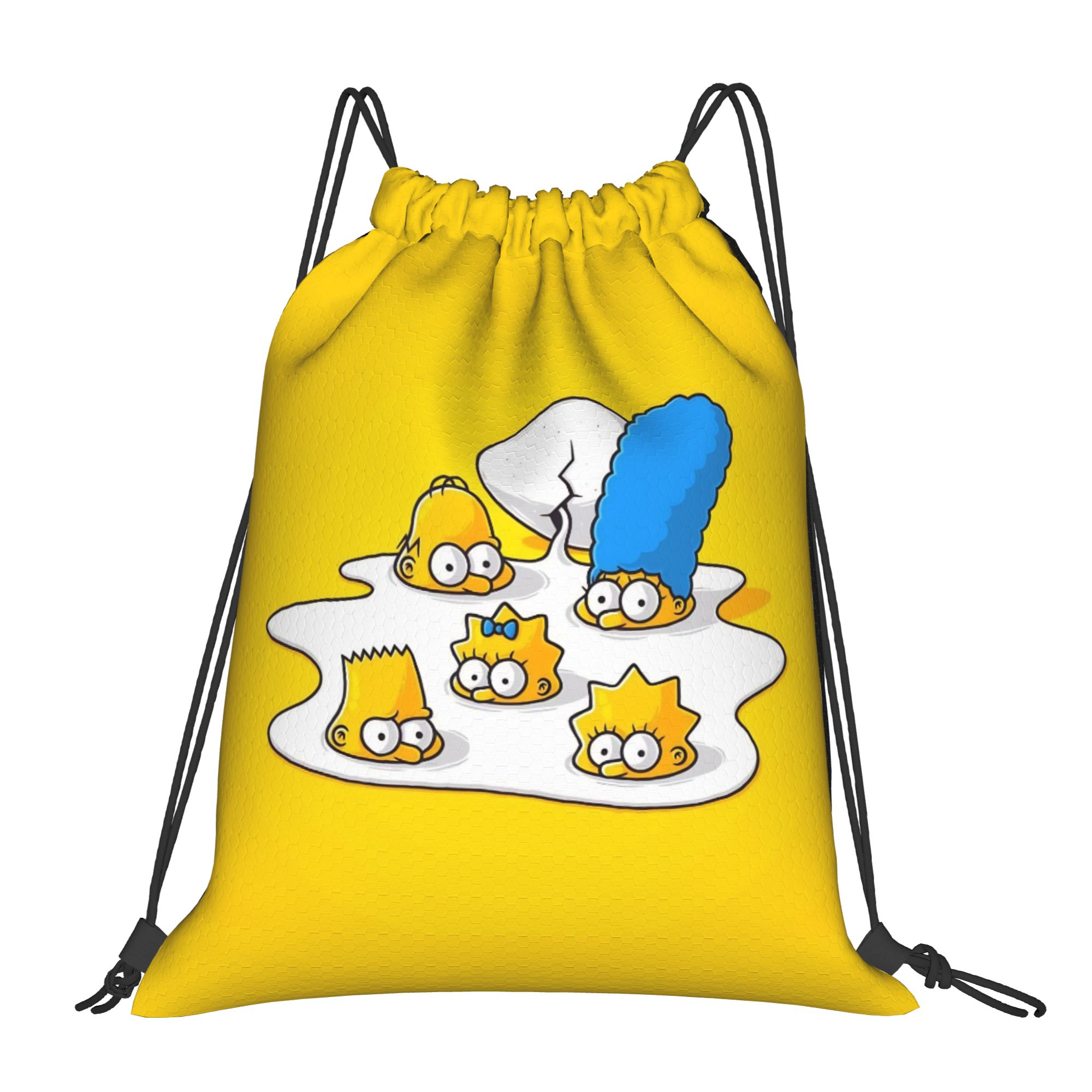 심슨스 만화 드로스트링 백팩 체육관 스포츠 가방 방수  - Drawstring Gym Bag 리뷰 및 가격